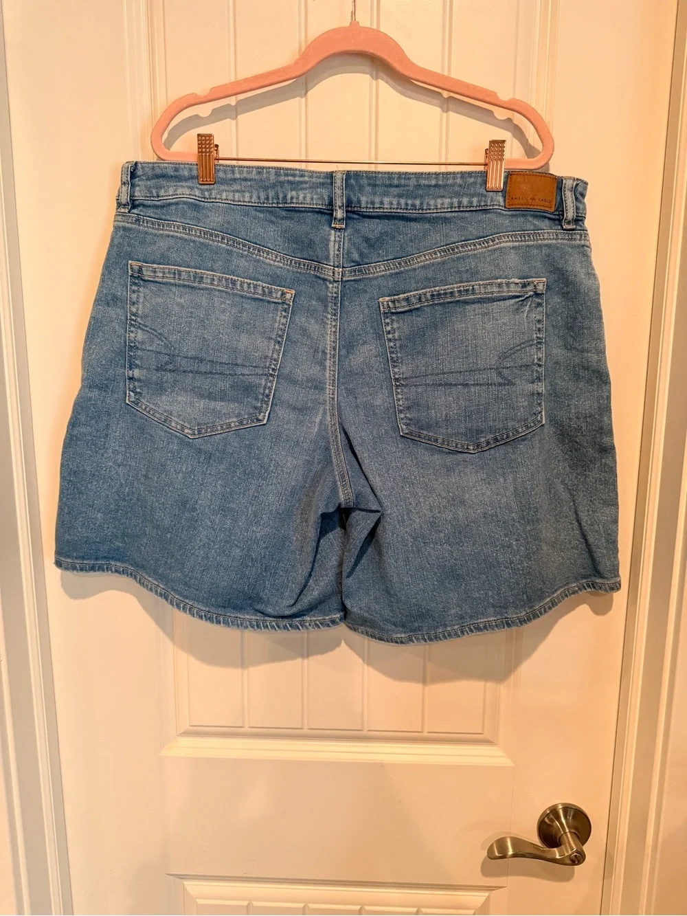 American Eagle - 8” dreamy drape stretch low rise baggy jort